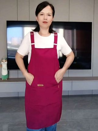 #创作灵感 新款多口袋围裙适合年轻人上班穿的工作服可定制logo印字防污透气#纯色简约时尚大气#多色可选好看又便宜 #质量很好