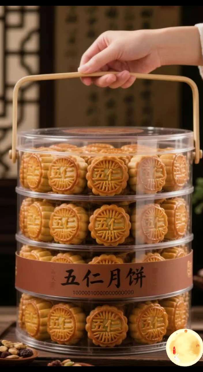 中秋佳节,五仁月饼的风味堪称节日里的味觉名片。它严选核桃、杏仁、花生、瓜子、芝麻五种优质果仁,颗颗饱满似莹润珠玑,入口酥脆感直接拉满。清甜果脯与绵密饼皮交融出奇妙滋味,轻咬一口,坚果的馥郁香气便在唇齿间肆意弥漫。果脯的微甜恰到好处,巧妙中和了果仁的油脂感,每一口都能带来满溢的幸福感与满足感。 五仁月饼,绝非一块普通的月饼,它深深烙印着中秋记忆里那独一无二的味道。在这全家团圆的温馨时刻,就让五仁月饼常伴左右,定格住家中那份暖心的情谊。 #中式糕点 #传统手工 #五仁月饼#月饼 #五仁月饼才是最好吃的月饼 @DOU+上热门 @抖加🔥上热门🔥dou+🔥热点宝