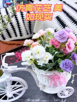 假花仿真花塑料花车装饰客厅办公桌书架公司活动装饰用品拍照道具 天啦!第一次发现仿真花艺也可以这么美。#仿真花艺 #花艺软装 #仿真花#仿真花摆件#装饰摆件