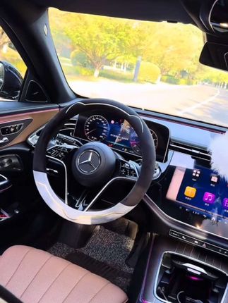 冬季新款轻奢短毛绒汽车方向盘套保暖防滑男女通用#毛绒方向盘套#方向盘套#汽车用品#汽车好物