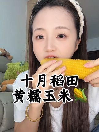 我可太爱吃玉米了,一天一个根本吃不腻#软糯香甜 #糯玉米 #玉米 #十月稻田黄糯玉米