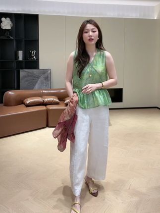 夏季新款宽松洋气上衣加百搭阔腿裤套装 #品质女装 #高级感穿搭 #洋气减龄 #优雅气质 #夏季新款女装