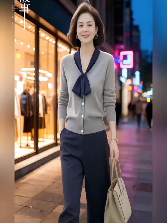 #高级感穿搭# #减龄气质 #时尚减龄穿搭 #春秋穿搭 #两件套