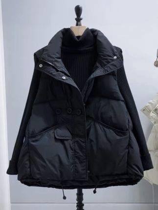 2025冬新款羽绒服马甲女短款时尚洋气韩版立领白鸭绒背心马夹外套#穿搭穿搭 #保暖穿搭 #外套穿搭 #冬季搭配 #羽绒服穿搭
