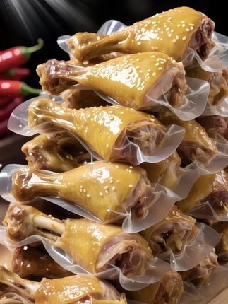 香辣盐焗鸭小腿。太过瘾了!这个香辣鸭小腿严选优质部位,红棕外皮裹满辛香调料,油润光泽挑逗味蕾。每一口都能感受紧实弹嫩的肉质与麻辣鲜香的碰撞,撕开时筋肉相连的撕扯感让麻辣快感从舌尖蔓延至指尖,办公室解馋、露营分享、深夜追剧,随时随地点燃味蕾狂欢!#纯天然无添加#香辣鸭小腿#麻辣鲜香#追剧小零食