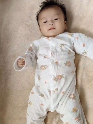 婴儿睡衣长袖爬服春夏纯棉宝宝连体衣夏季薄款新生儿衣服空调服#连体衣#纯棉#夏季新款#宝宝穿搭