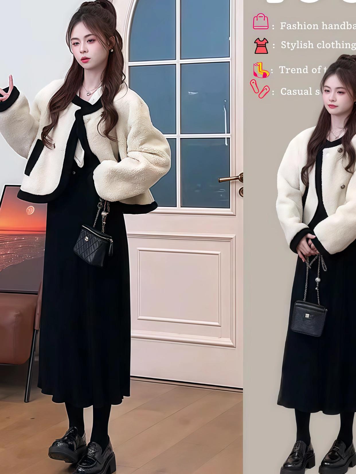 #抖音图文来了 #粉丝投稿秋季服装测评#舒畅的入秋穿搭都是琥珀系#戚薇琥珀流光秋日氛围感#秋季不露腿穿搭