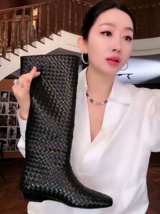 #手工编织长筒靴 #欧美风穿搭 #显高显瘦显腿长 #高级感穿搭 #杨圣坤 YSKDR女装