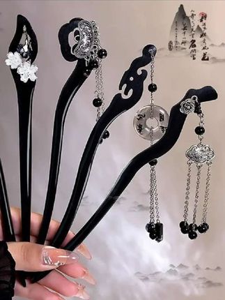 新中式发簪~#日常发型 #盘发 #发饰#国风发簪