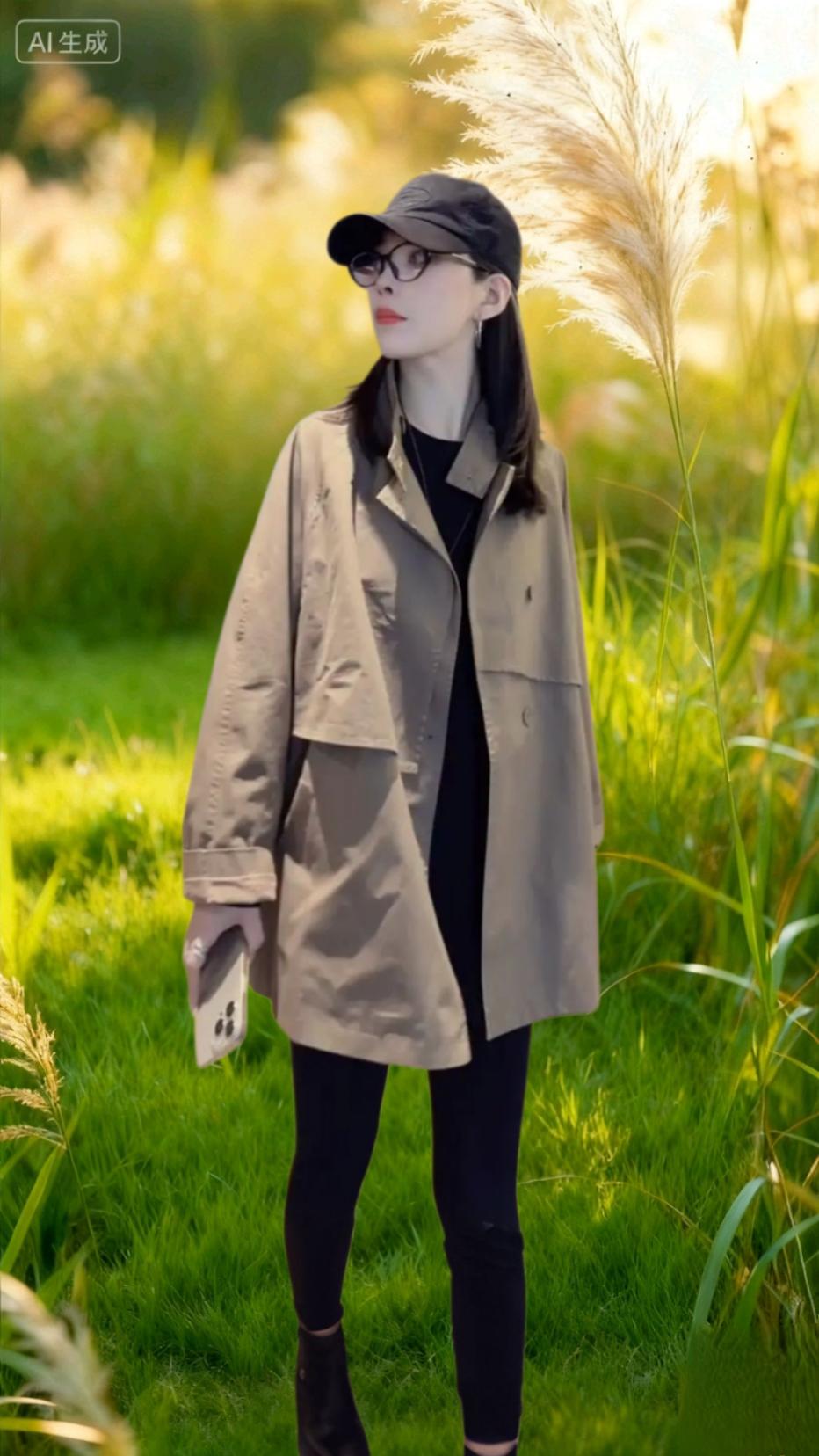 #中长款风衣 #风衣 #外套穿搭 #风衣外套中长款 #冬季穿搭