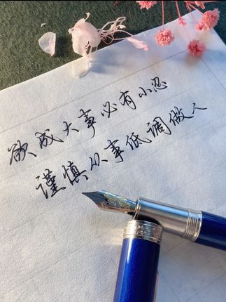欲成大事必有小忍,谨慎从事低调做人。 #写字✍️ #写字是一种生活 #写字 #练字 #钢笔