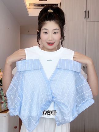 夏季小清新上衣,轻轻薄薄、凉嗖嗖的可太舒服了! 夏天防蚊防晒,随便搭配个小裤子都好看!#随便搭配都好看#夏季小清新穿搭#高品质童装#谁穿谁好看系列 #夏季必备