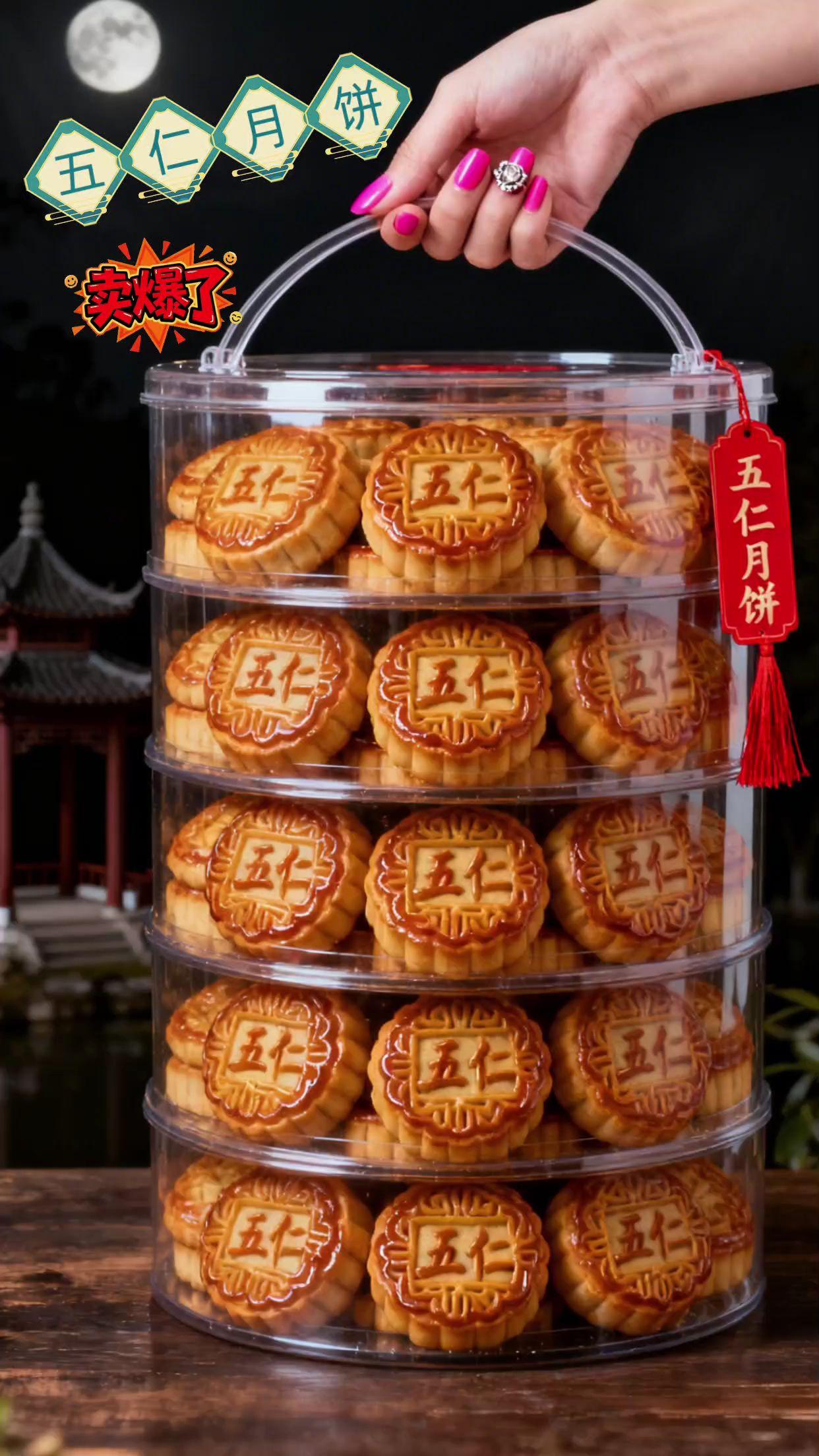 老式五仁月饼!谁说五仁不讨人喜欢?这款老式小月饼藏着几代人的中秋记忆。 纯手工揉制的酥皮,轻轻一掰就掉渣。内里核桃仁、杏仁、花生仁等果仁给得扎实,混着青红丝的清甜,偶尔咬到半块冰糖,甜意瞬间化开。 没有花哨调味,只有食材本真的香。配杯热茶慢慢嚼,越嚼越醇厚,仿佛回到围坐分月饼的童年夜晚。传统老味道,中秋吃它才够味! #月饼#还没到中秋就馋月饼了 #老式五仁月饼 #好吃不贵经济实惠 #大人孩子都爱吃 @抖加🔥上热门🔥dou+🔥热点宝