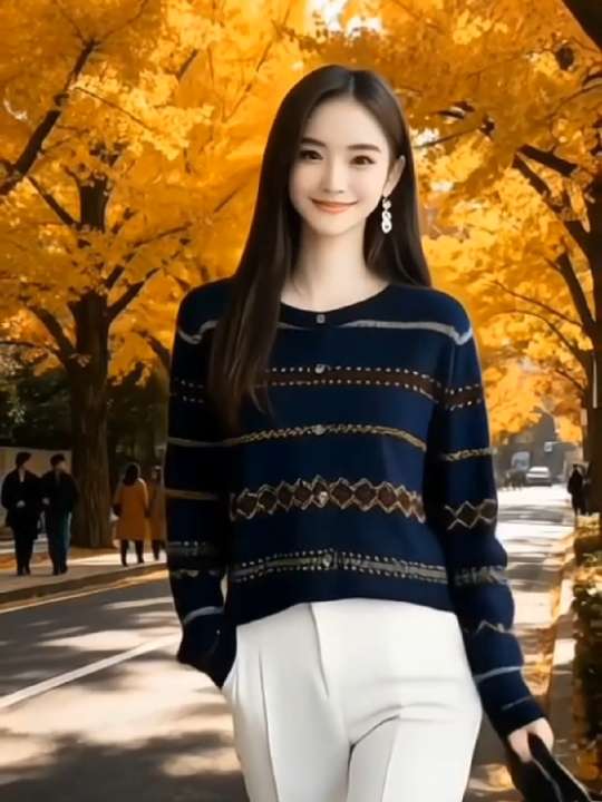 #针织衫 #宽松版型 #时尚潮流 #百搭上衣 #早秋冷冽又随性的气质穿搭