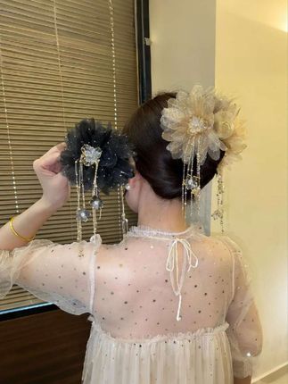 #头饰发饰 #抓夹 #流苏抓夹 #抓夹用法 #美出高级感