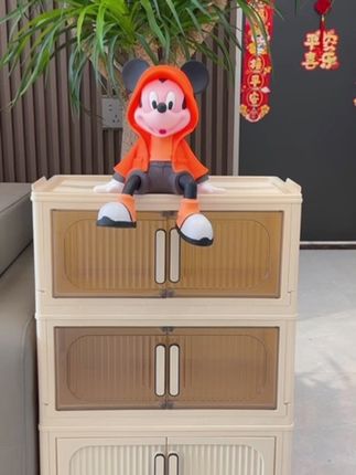 免安装折叠柜家用收纳柜高颜值居家杂物柜宿舍可用柜子#实用省空间 #收纳整理 #可移动收纳柜 #储物柜 #收纳柜