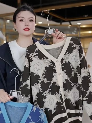 欧货高级感气质小香风针织开衫女秋冬时尚百搭外套上衣1299#小香风外套 #小香风针织衫#针织开衫#百搭外套#百搭上衣