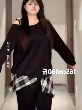 #早秋新款搭配 秋季时尚洋气套头宽松斜肩卫衣搭配拼接格子微喇裤套装#时尚休闲套装 #气质穿搭