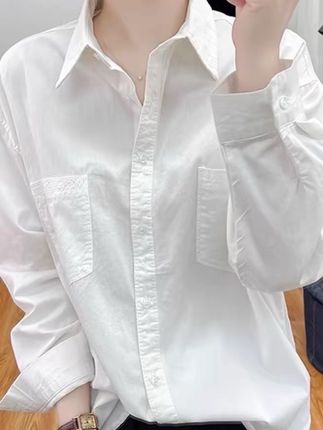 #长袖衬衫#设计感宽松上衣 #polo领衬衫#工装风衬衫 #气质百搭
