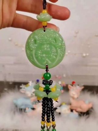 汽车挂件双面平安车载好物车上后视镜貔貅吊坠小车内莲花车饰挂饰 #汽车挂件 #车载好物 #貔貅汽车吊坠 #双面平安挂件 #车主必备