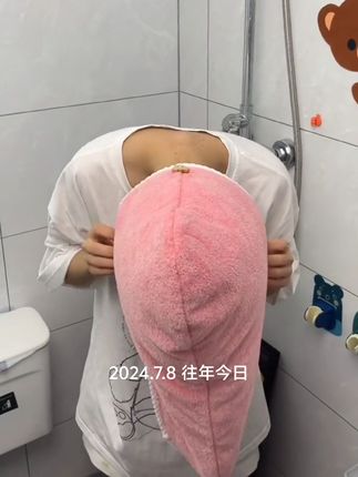 #这款双层加厚干发帽#加厚干发帽吸水速干不伤头发 #干发帽干得快 #干发帽