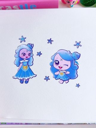 今天是漂亮的银光萌可,好萌好可爱呀,下一个你想看哪个萌可呢?#奇妙萌可 #银光萌可 #奇妙萌可换装贴纸 #换装贴纸