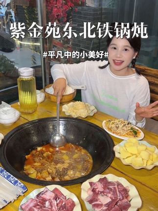 在大营坡两个人60多块就可以吃到地道的东北铁锅炖大鹅#东北铁锅炖 #烟火气小店 #东北菜