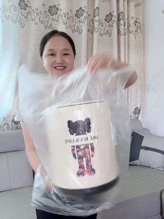 能做摆件的垃圾桶,颜值很高,容量很大,还是按压弹盖的设计 #垃圾桶 #大容量垃圾桶 #垃圾桶推荐 #好物分享 #翻盖垃圾桶