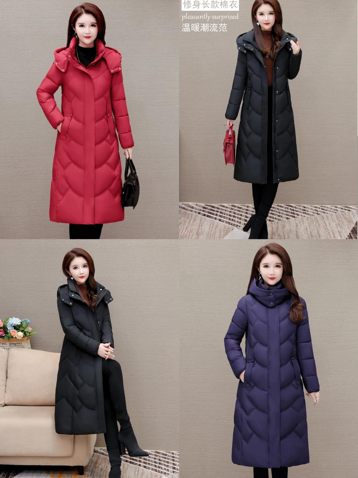 高品质过膝显瘦加厚长款棉服女 #穿搭 #秋冬穿搭 #高档大气上档次 #美出高级感 #每日分享