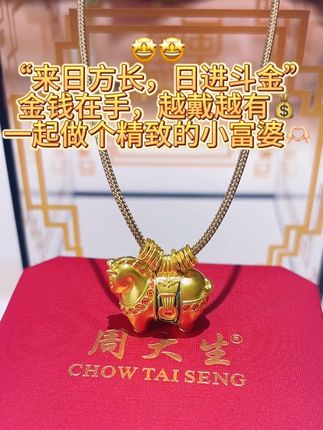 🤩🤩 “来日方长,日进斗金” 金钱在手,越戴越有💰 一起做个精致的小富婆#种草好物 #送礼物 #买它 #强烈推荐 #必备好物