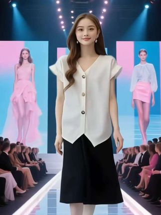 #时尚女装 #谁穿谁好看 #百搭上衣 #穿搭 @DOU+小助手