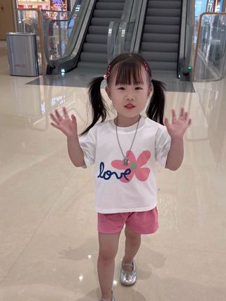 夏季女童套装新款儿童短袖短裤中大童运动两件套女孩时尚宝宝洋气#女童套装 #女童穿搭 #高品质童装