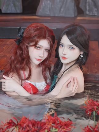 这期是谁定制的双女主 #玩永劫无间的都长什么样 #永劫无间 #玉玲珑cos #迦南cos #涞觅润丝