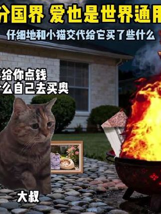 #王小帅哭泣站台 #又到了听哭泣站台的季节 老外不懂我国的习俗,他只希望他的咪咪在另一个世界能过得好一点#猫meme #猫meme小剧场