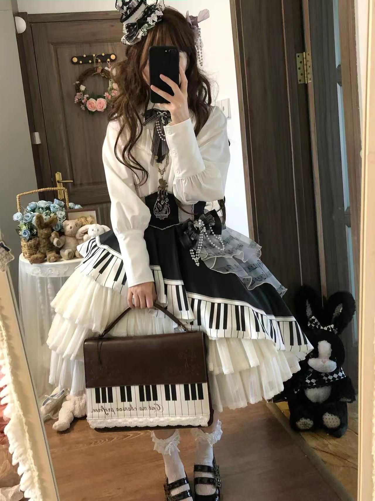 肘,一起出去丸!#洛丽塔lolita #lolita #钢琴独奏Lolita