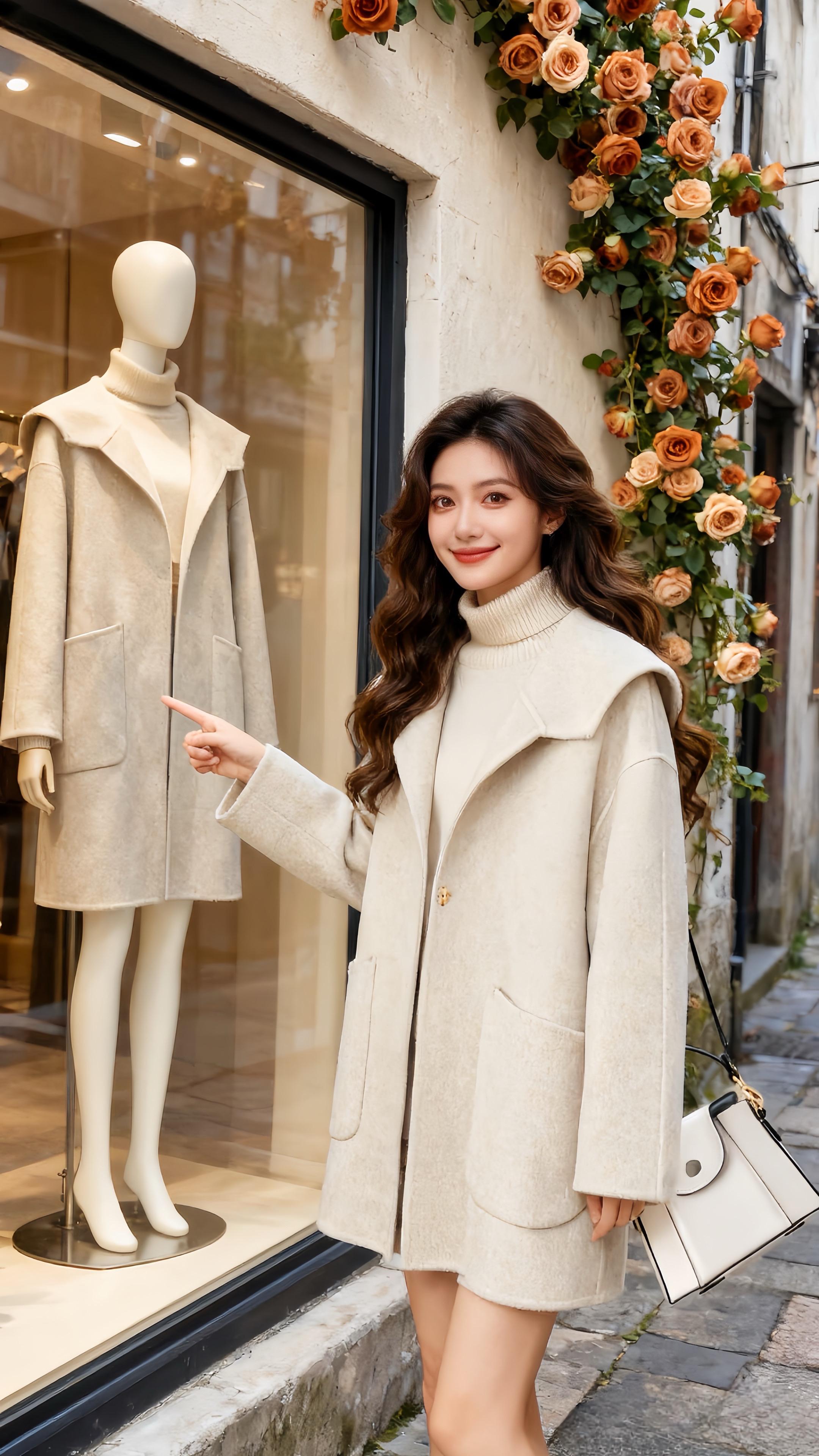 #穿搭 #时尚气质穿搭 #大衣穿搭 #气质优雅大方 #韩系穿搭