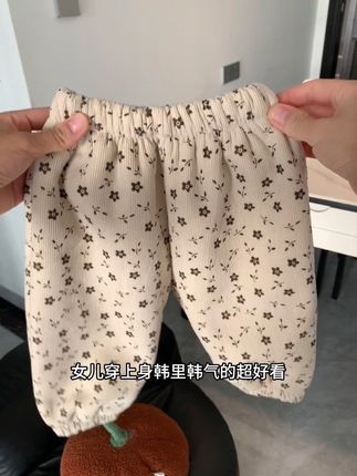 超韩系的加绒加厚裤子,这个价真是纯纯捡漏啊#女童加绒裤子