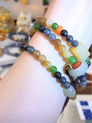 #文玩手串 #玉石魅力 #东方美学 #多宝手串 #和田玉多宝手串