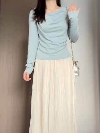 #梨形身材#温柔风穿搭 #早秋穿搭