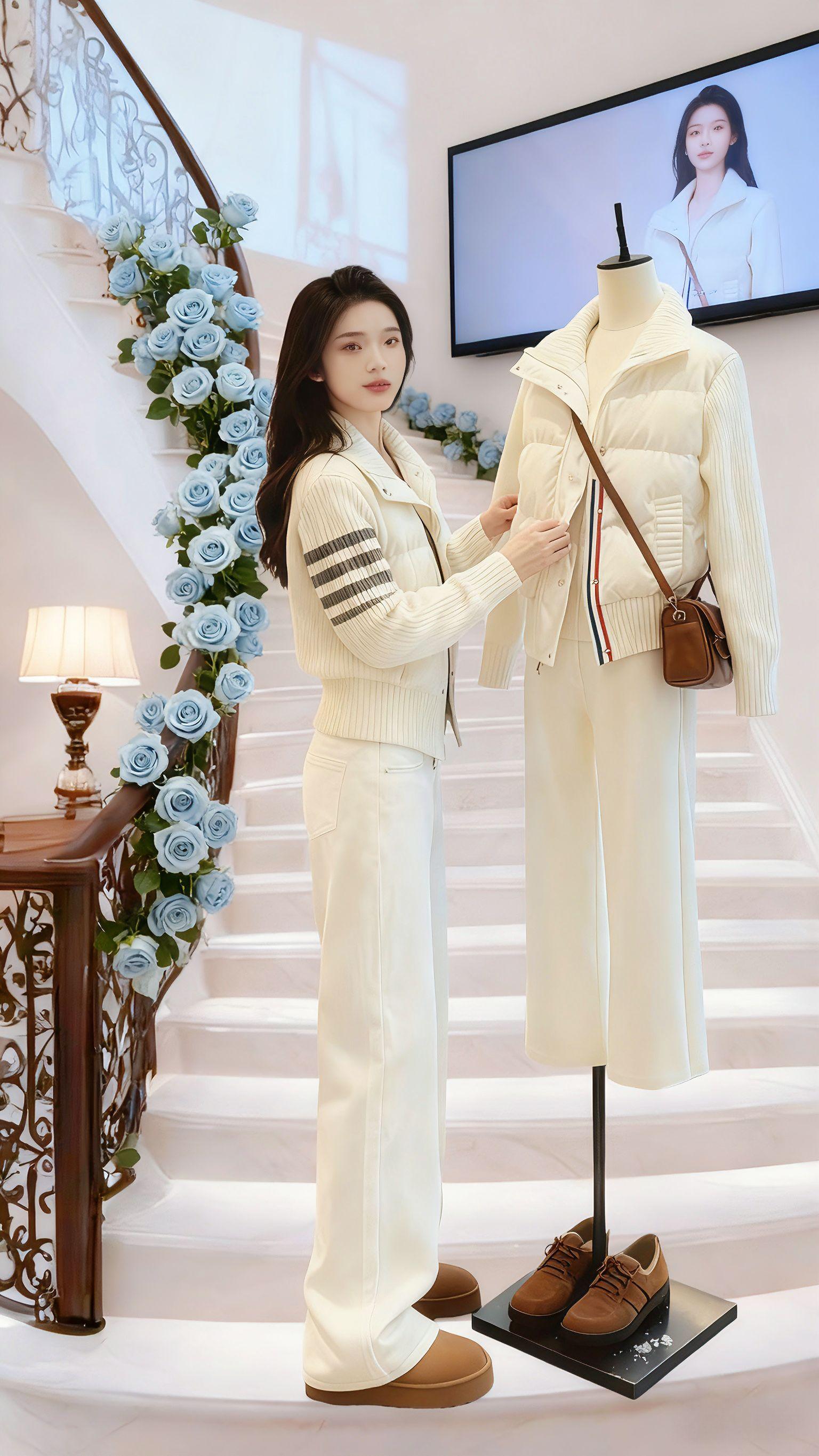 雪天的落地窗前🔥🔥🔥🔥,沈晚一身米白套装似把月光揉进了衣料里。浩明走近🔥🔥,目光落在她裤线的精致压褶上:“你这是把冬日的清冽和学院风的柔,织成了专属氛围牌啊!”💞💔💔 沈晚抱着银渐层在画架前调色:“这套逛手作店时被问了三次链接,在咖啡馆窝一下午也不闷,冬天的清新感就该这么‘穿’出来。”💖💞💔 浩明望着她袖口随画笔轻扬的弧度:“往画纸前一站,活脱脱日系杂志里的文艺女主,这韵味绝了!”❤🌹🌹#冬季穿搭 #冬日穿搭测评#高级感穿搭 #保暖穿搭 #氛围感穿搭 @DOU+上热门 @DOU+小助手  @抖加🔥上热门🔥dou+🔥热点宝