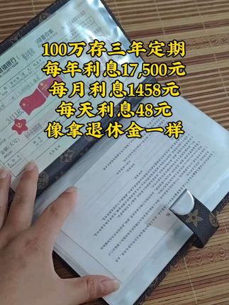 存够100万,靠利息就够生活了。#收纳整理。#存款。#银行。#自用好物分享。#我要开始存钱。