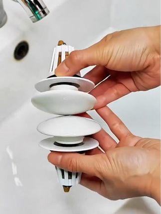#创作灵感 九牧王漏水塞子,陶瓷面盆下水器防臭弹跳芯,按压式手脸池洗脸盆配件#面盆按压过滤芯 #家装卫浴 #陶瓷弹跳下水器 #美观实用