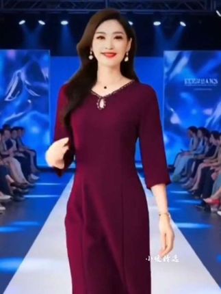 #婚庆礼服#妈妈礼服裙#喜婆婆婚宴礼服#端庄大气#优雅气质