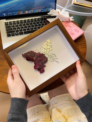 爱是一点一滴拼凑出来的#手工diy #情侣礼物 #蝴蝶 #礼物 #七夕