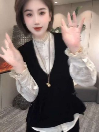 #上衣#两件套#秋季穿搭 #谁穿谁好看#新款