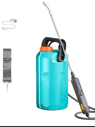 泓霏电动喷雾器6L大容量锂电池喷药施肥喷花洒水浇菜打药充电喷壶