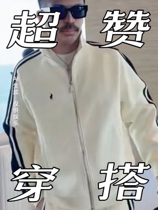 #时尚潮流穿搭气质两件套 春秋潮牌立领拼接运动休闲套装男韩版百搭帅气开衫卫衣卫裤两件套#帅气男装搭配 #气质这一块拿捏死死的