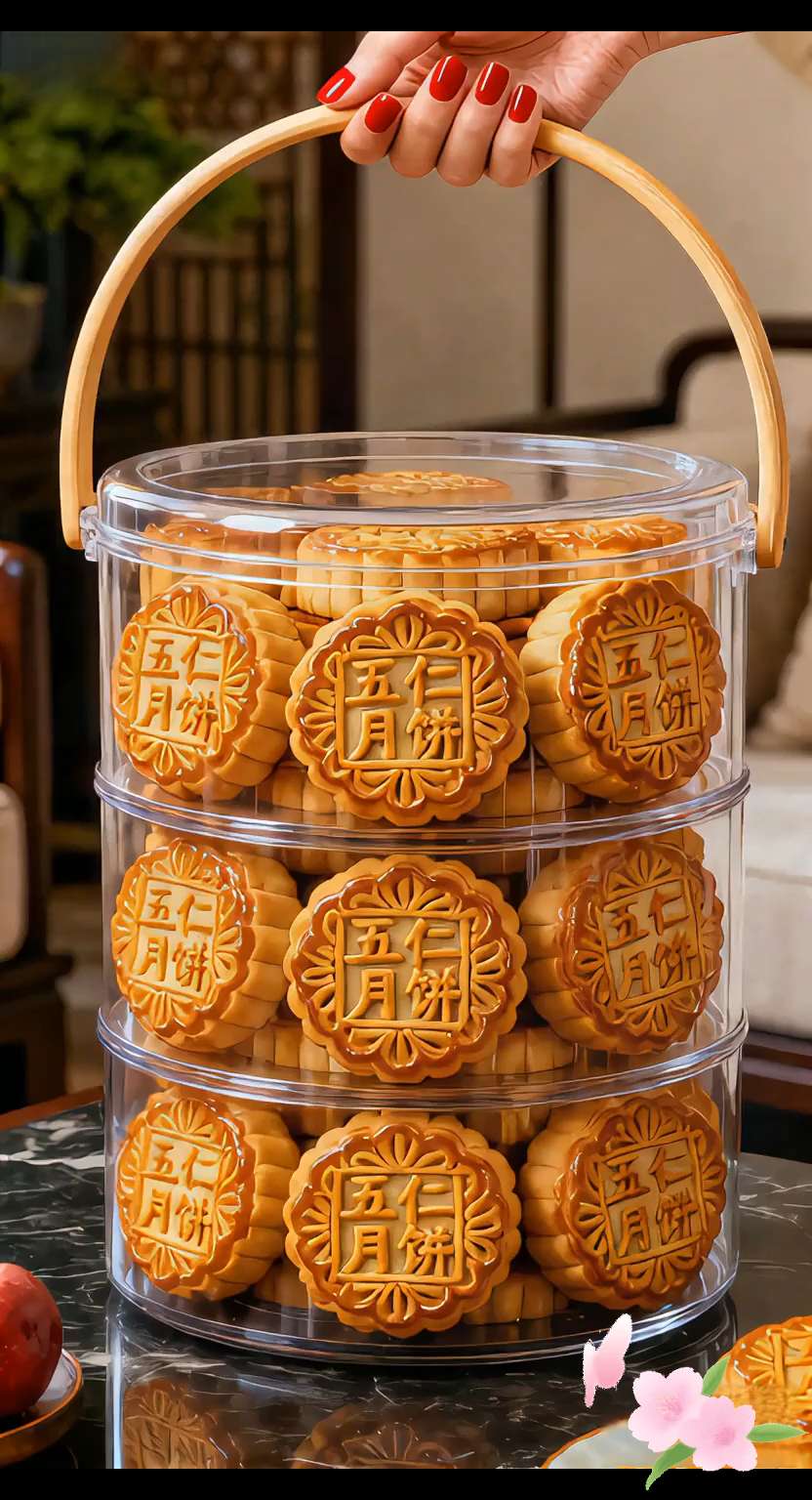 五仁月饼。中秋的味道,藏在一块五仁月饼里。精选的核桃、杏仁、花生、瓜子、芝麻,颗颗饱满得像揉了阳光的明珠,咬下去满是脆爽。清甜果脯裹着绵密饼皮,一口下去,坚果香在嘴里漫开,果甜恰好中和油脂,每一口都是熨帖的满足。它从不是普通点心,是中秋记忆的味觉符号——团圆夜摆上桌,家的温暖就跟着这口甜,落到了心里。#抖音美食推荐官 #口感特别好 #传统糕点 #五仁月饼 #新鲜出炉