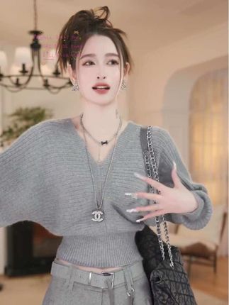 秋季新款设计感毛衣#上衣穿搭 #毛衣 #秋冬穿搭