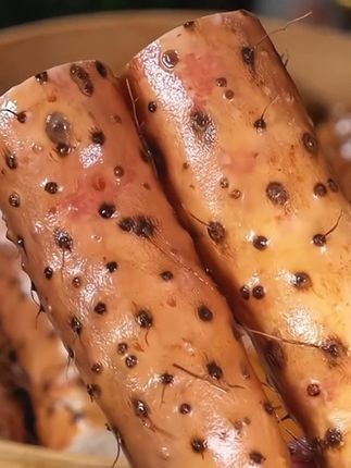 正宗新鲜铁棍山药现挖现发软糯香甜#软糯香甜 #铁棍山药 #粗粮 #太好吃了